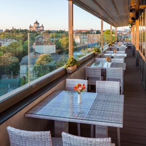 Soprano Restaurant. Roof terrace